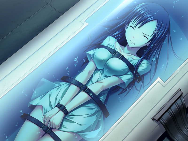 Underwater bondage breathplay