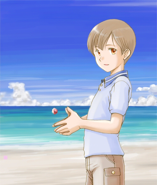 Wanking anime outdoor short hair