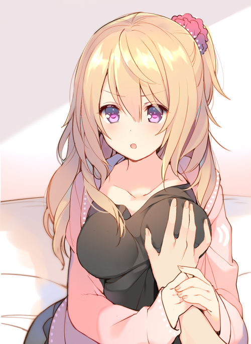 Cute anime girls with blonde hair