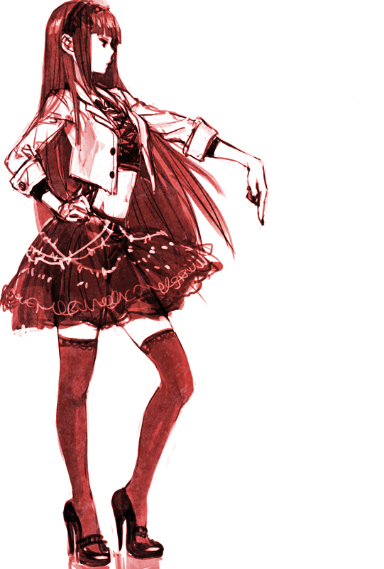 Anime girl with hand on hip