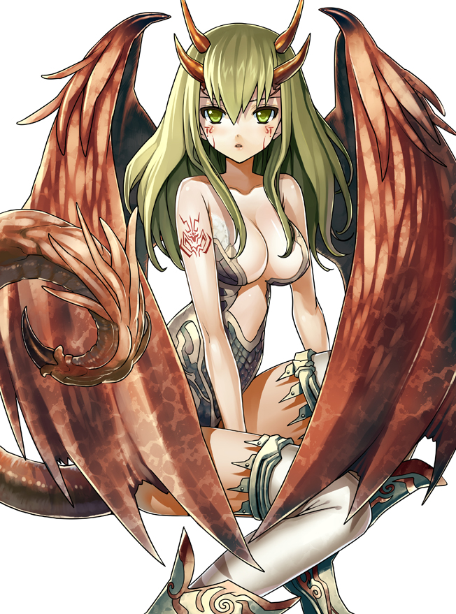 Cute anime dragon girl