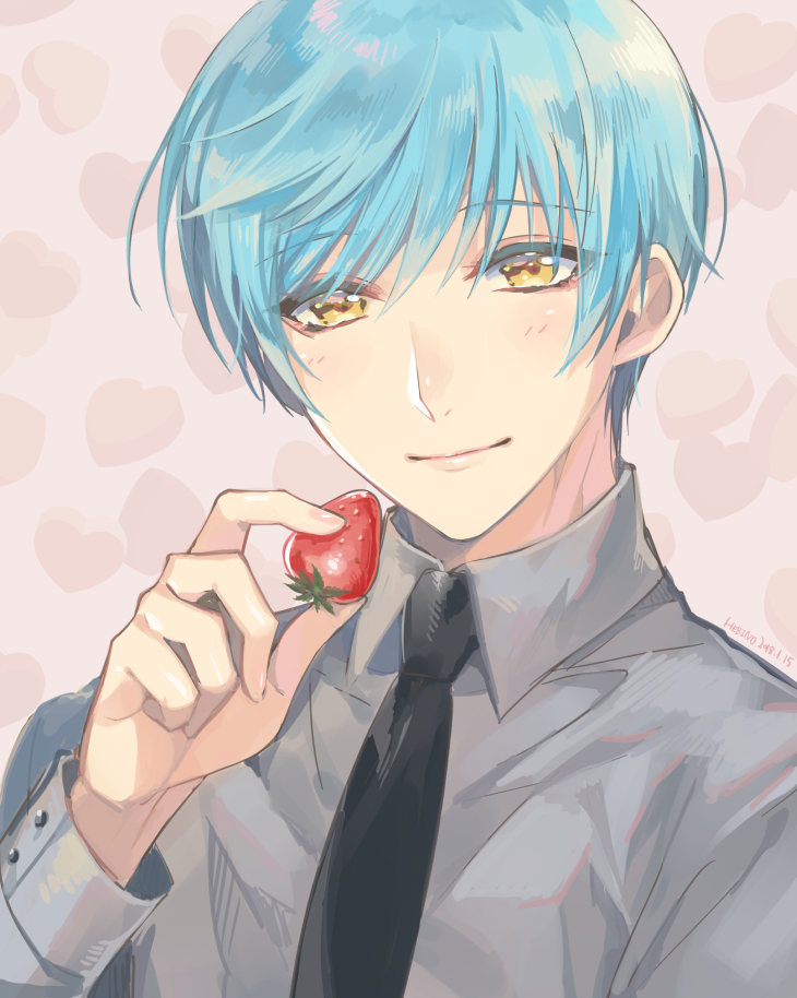 Blue haired anime character
