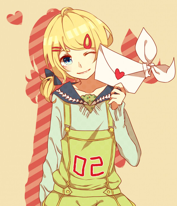 Anime girl with pigtails