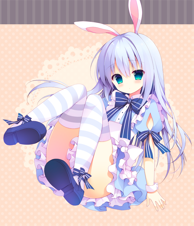 Anime girl with bunny ears