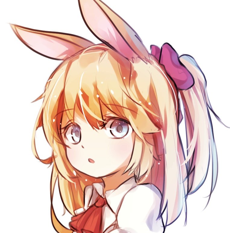 Anime girl with bunny ears