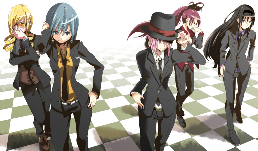 Anime girl in business suit