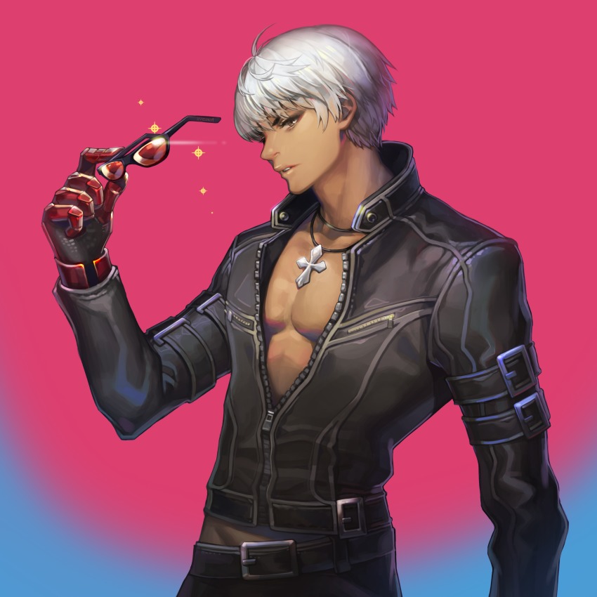 Anime guy with dark skin