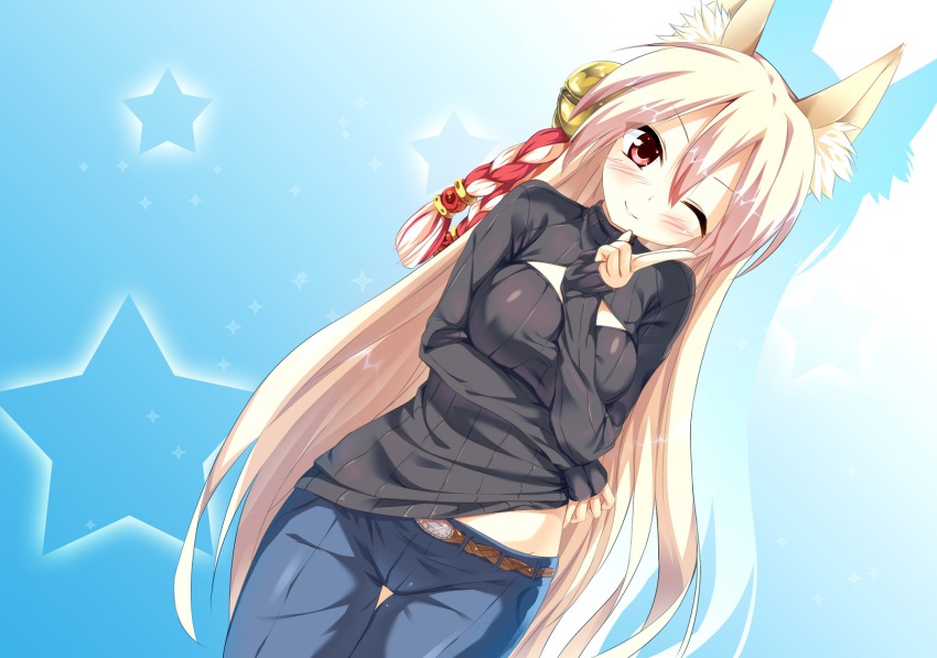 Anime girl with fox ears