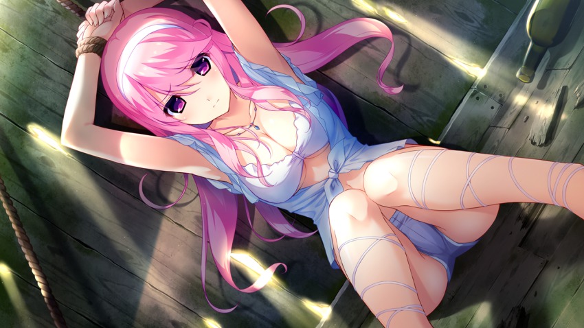 Anime girl stripped naked