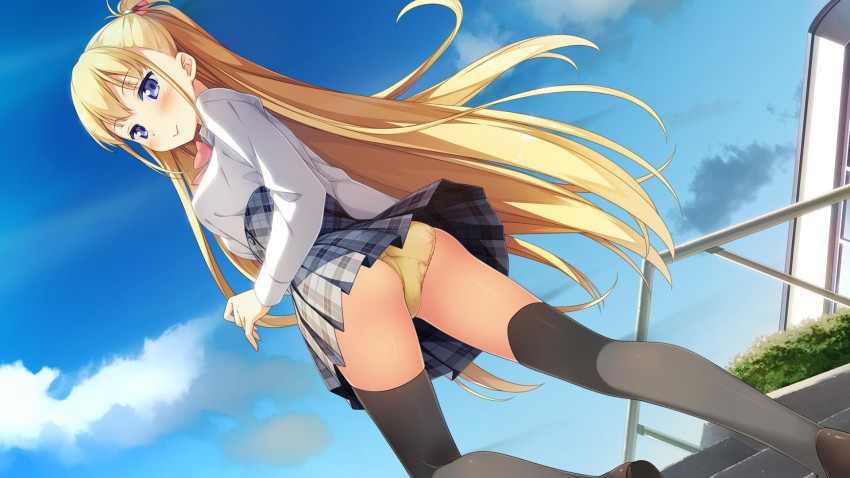 Sexy anime girls upskirt