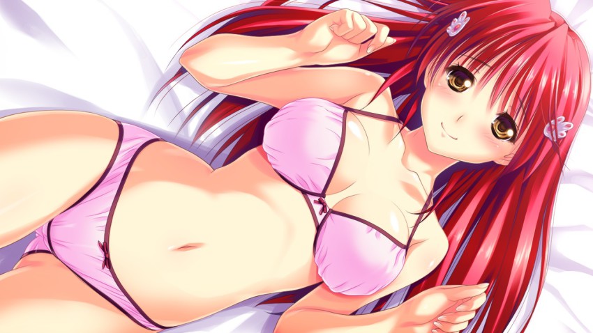 Sexy anime girls red hair