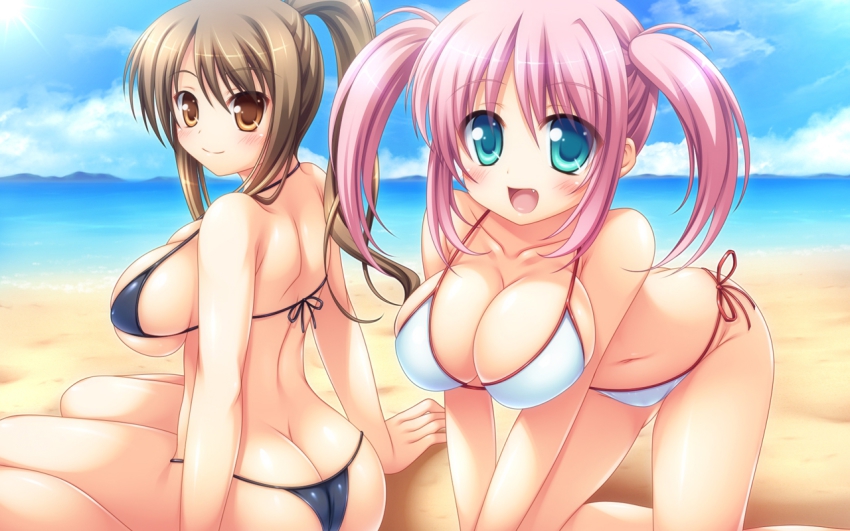 Sexy anime beach