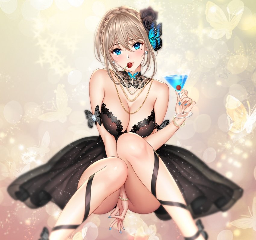 Anime girl strip game