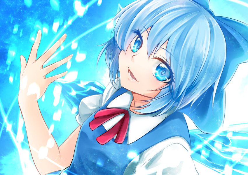 Blue haired anime character