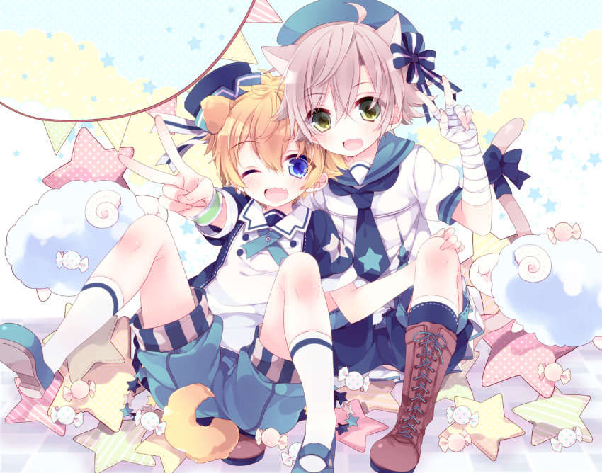 Anime boy with ears