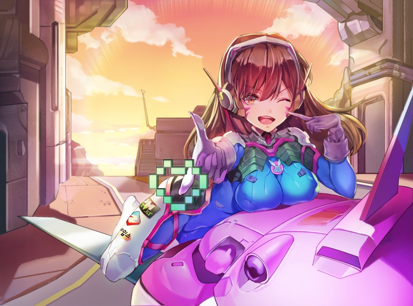 D va overwatch anime