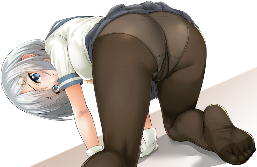 Woman pantyhose anime cheating