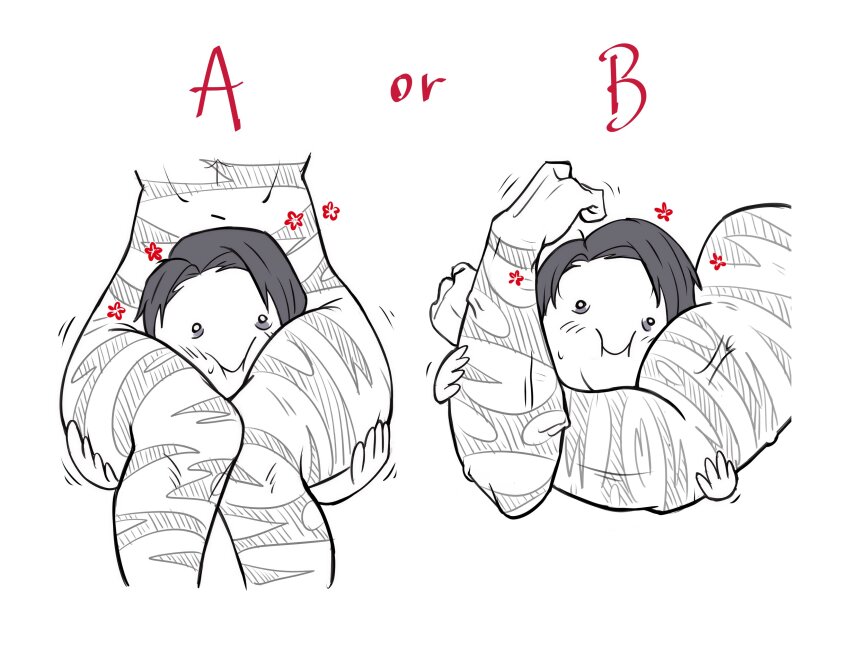 1boy 1girl absurdres bags_under_eyes black_hair blush burn_scar chibi choke_hold femdom flower head_between_thighs highres jujutsu_kaisen kirtome muscular muscular_female okkotsu_yuuta scar scar_on_arm scar_on_leg short_hair smile strangling sweat thick_thighs thighs veins veiny_arms zen'in_maki