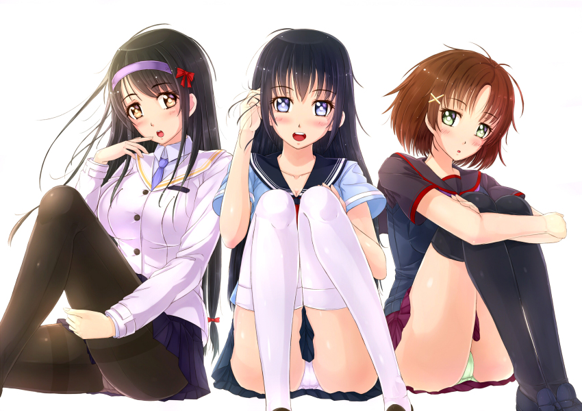 Anime schoolgirl panties
