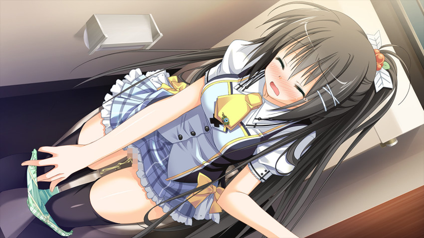 Anime girls peeing panties