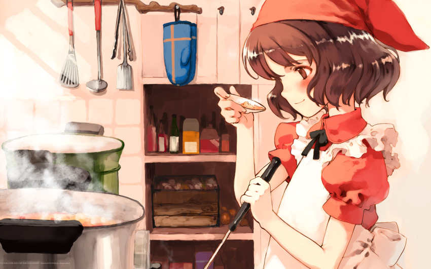 Anime girl eating candy