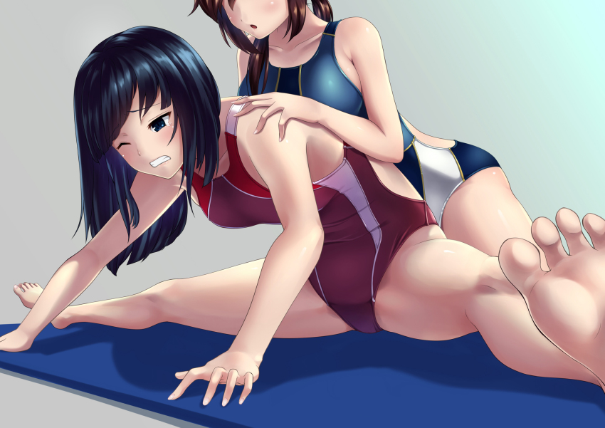 Anime girl legs spread
