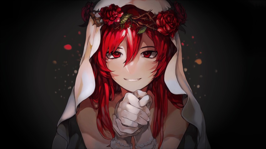 Anime girls with red hair