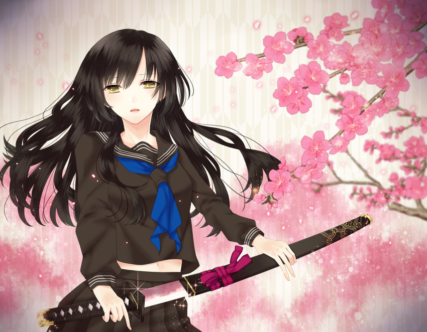 Anime girl with a katana