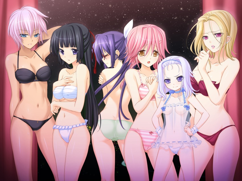 Anime girl strip game