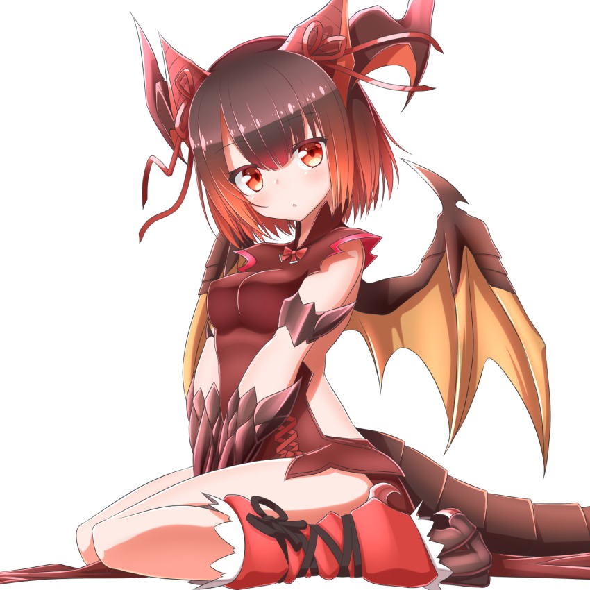 Cute anime dragon girl