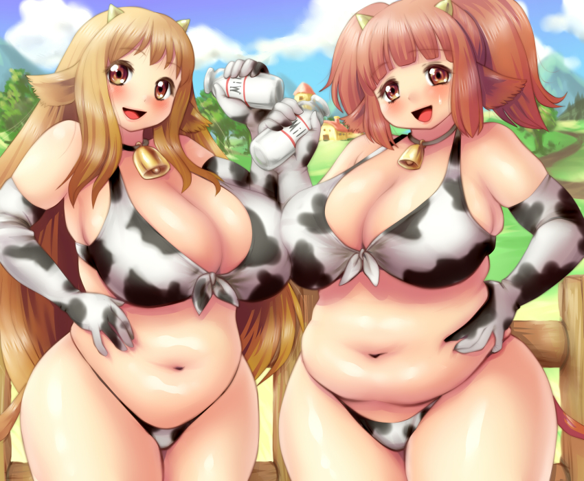 Big boob anime cow girl