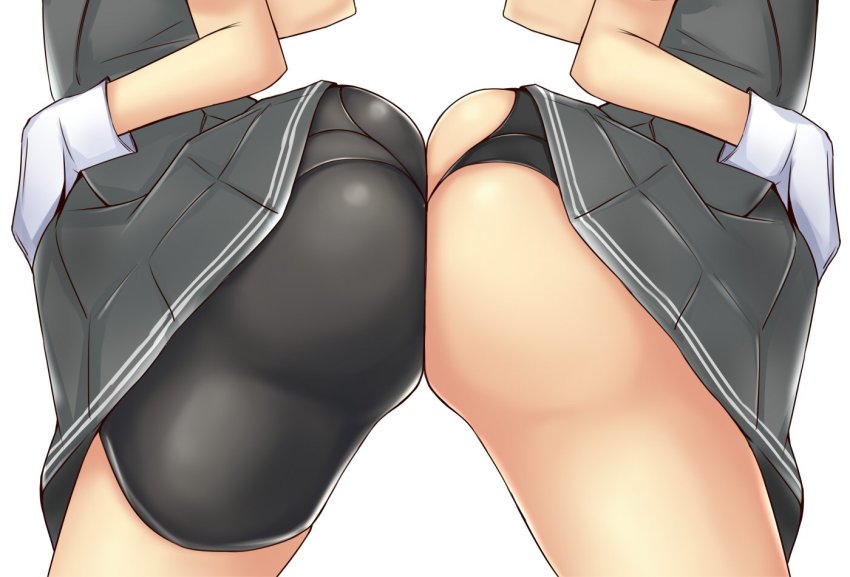 Panties watching anime booty