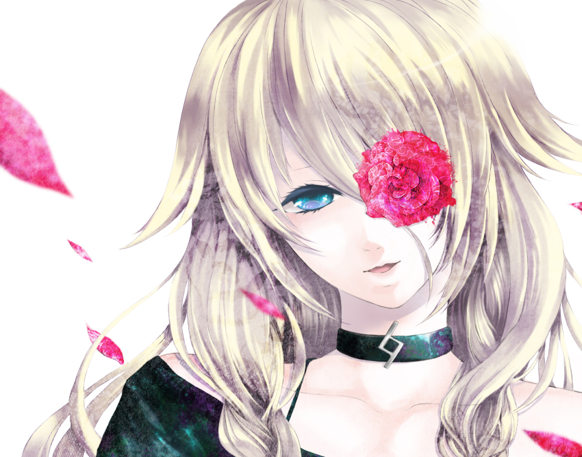 Anime girl blank eyes
