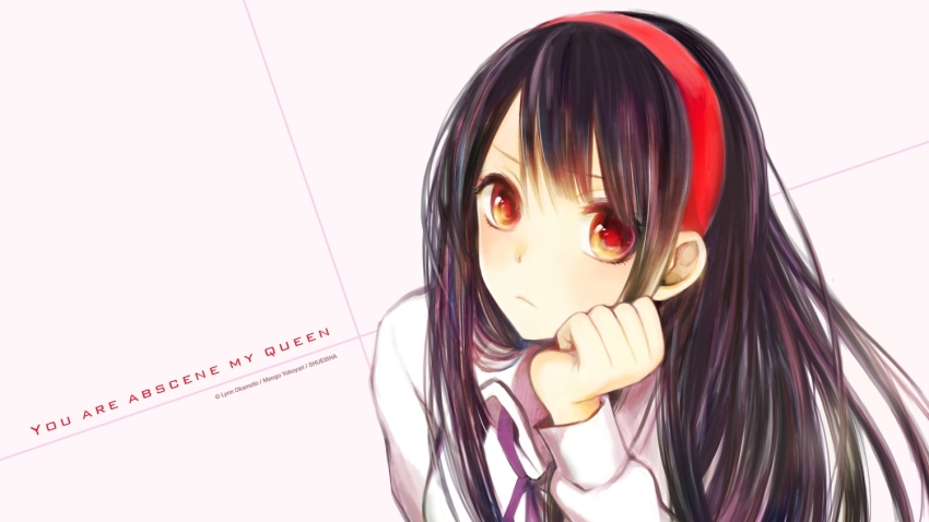 Anime mädchen schwarze haare