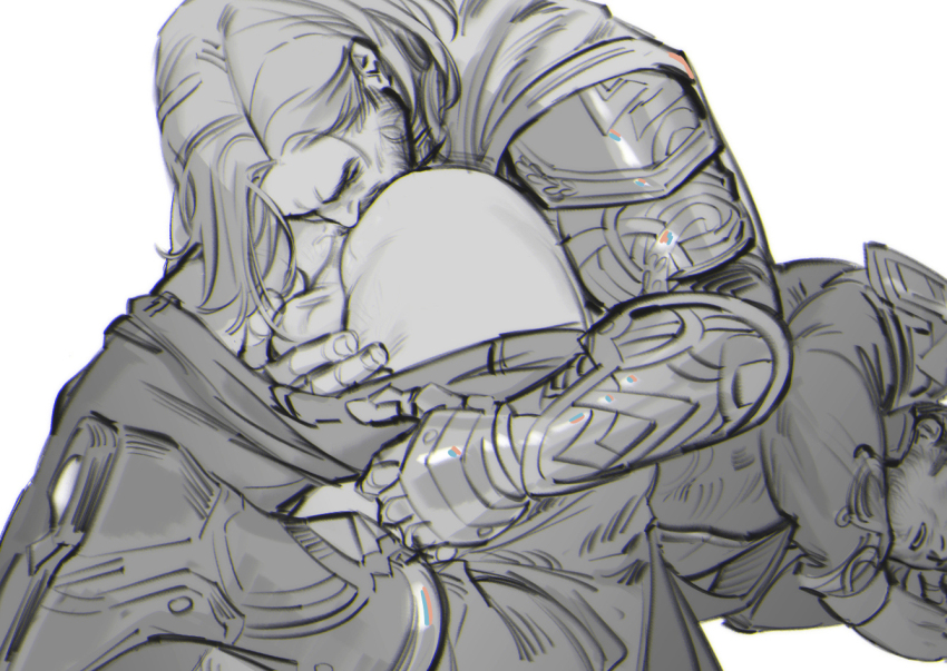 2boys anilingus armor bara beard boots closed_eyes clothes_pull commentary couple english_commentary eyes_out_of_frame facial_hair greyscale guardians_of_the_galaxy head_out_of_frame hellfire_gala limach-an long_hair lying marvel marvel_rivals monochrome multiple_boys muscular muscular_male official_alternate_costume on_stomach open_mouth pants pants_pull peter_quill sex star-lord star-lord_(king_of_spartax) stubble testicles thor_(majestic_raiment)_(marvel) thor_(marvel) thor_(marvel)_(series) white_background yaoi