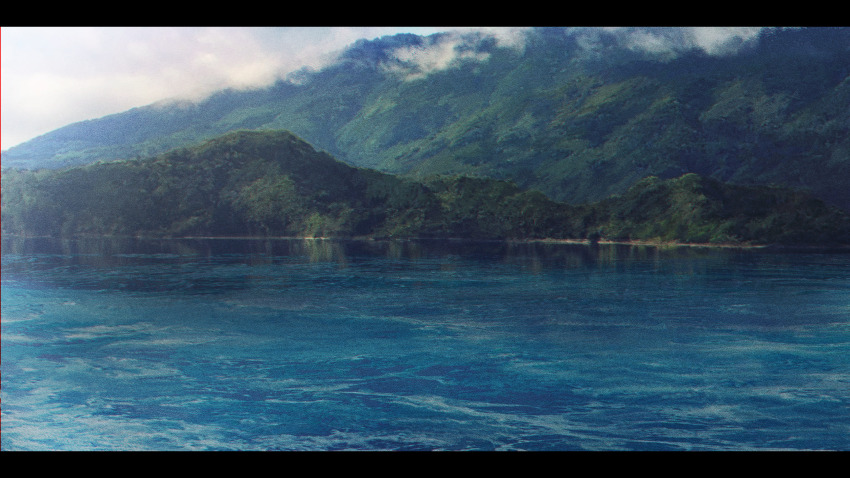 absurdres cloud commentary day gerar_dc highres island no_humans ocean original outdoors photorealistic realistic scenery symbol-only_commentary