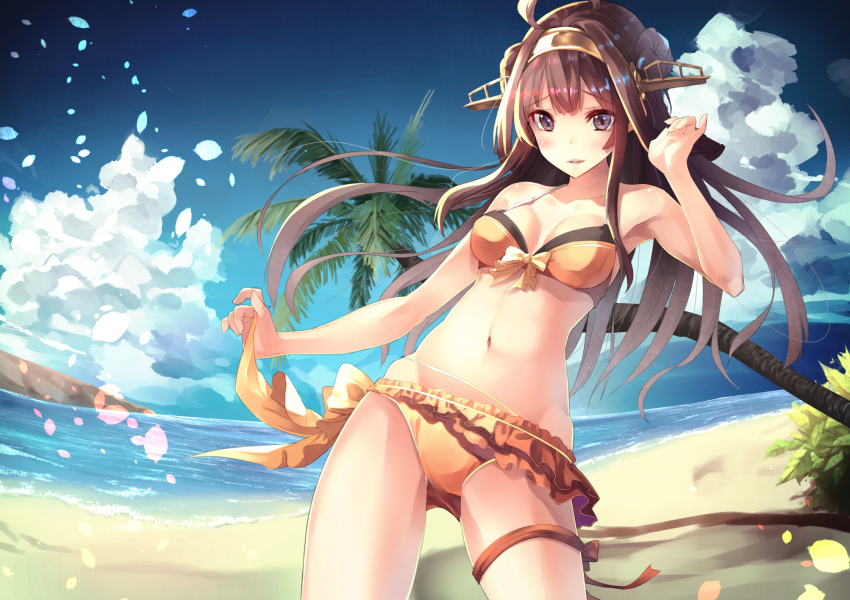 Anime girl in bikini