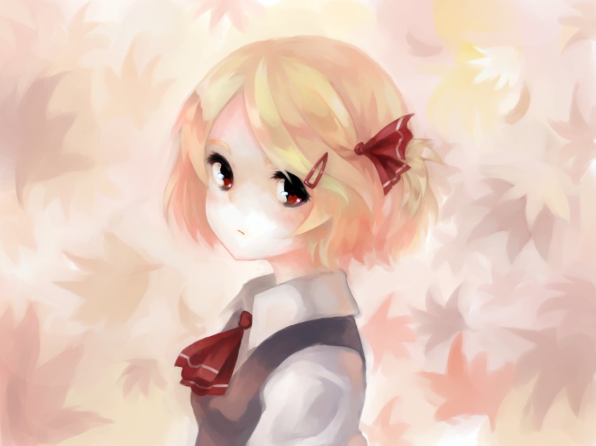 Anime blonde hair red eyes