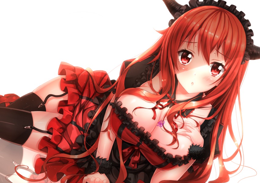 Hot red haired anime girl
