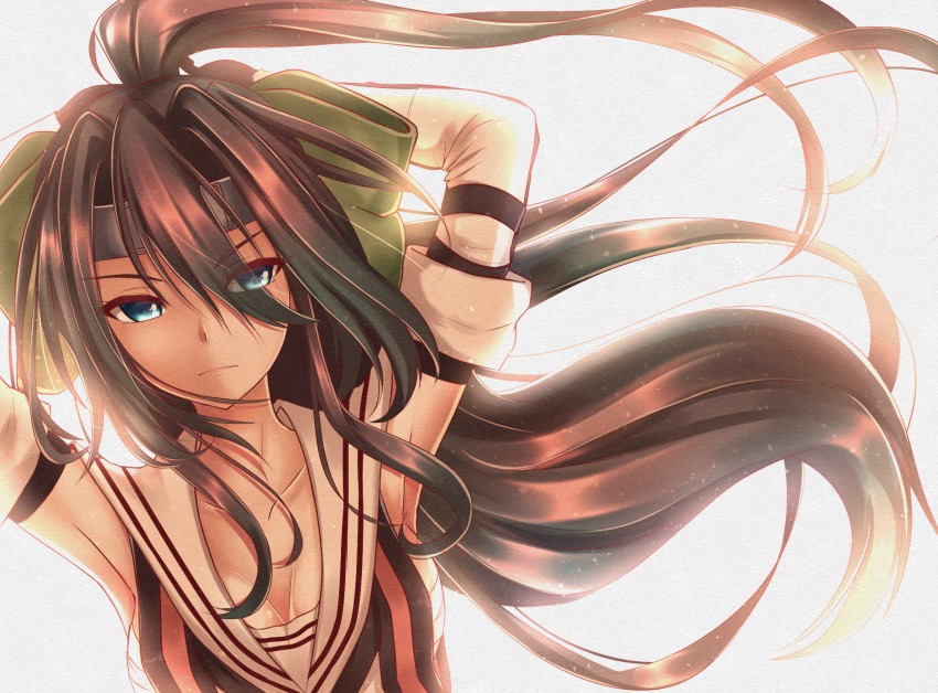 Anime girl with hair covering one eye