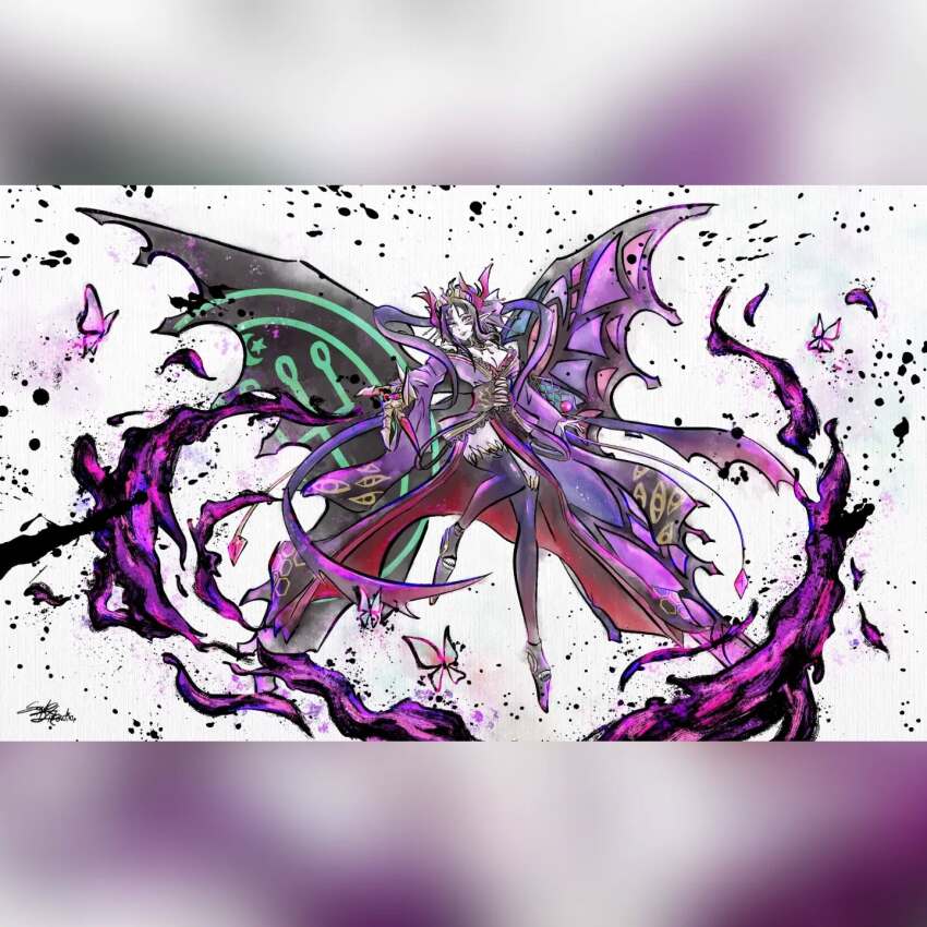 demon demon_girl digimon digimon_(creature) lilithmon lilithmon_x-antibody mark_of_evil sarahdiskordia wings