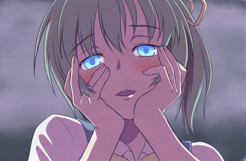 Close up anime face