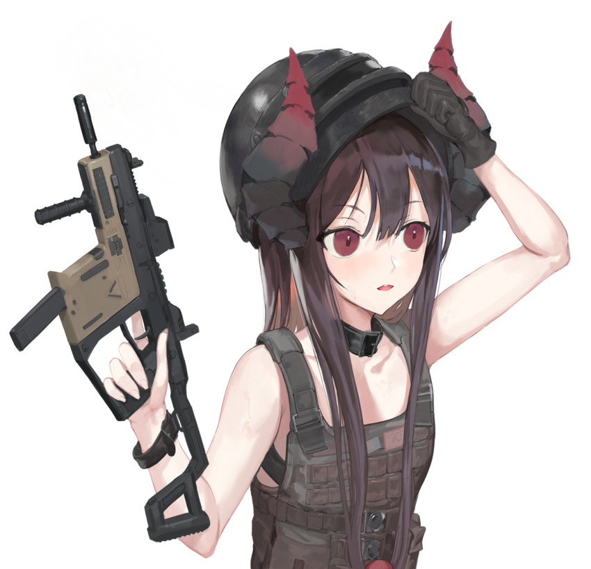 Anime girl with arms up
