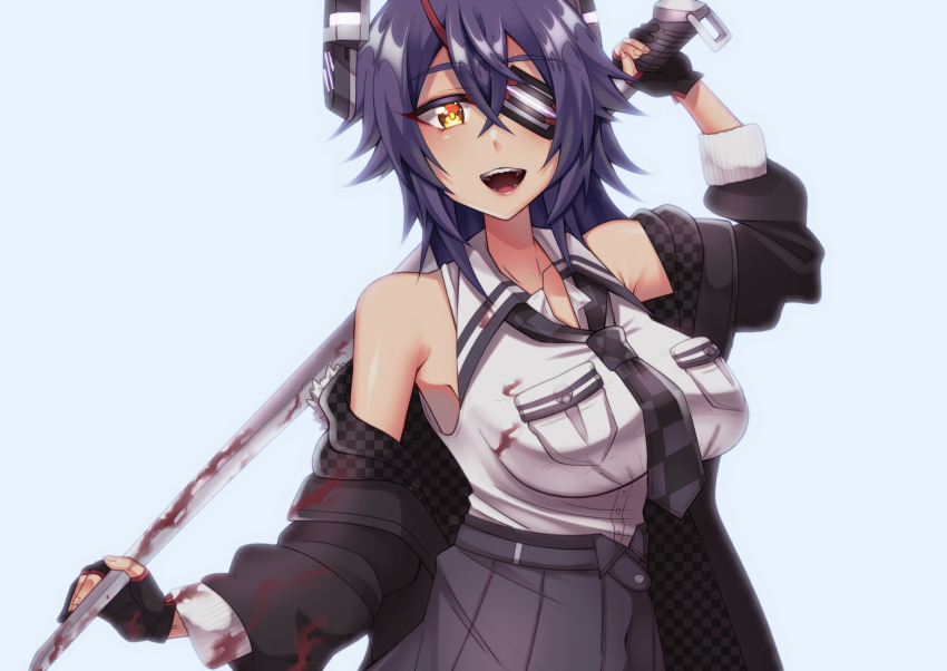 Anime girl with eyepatch