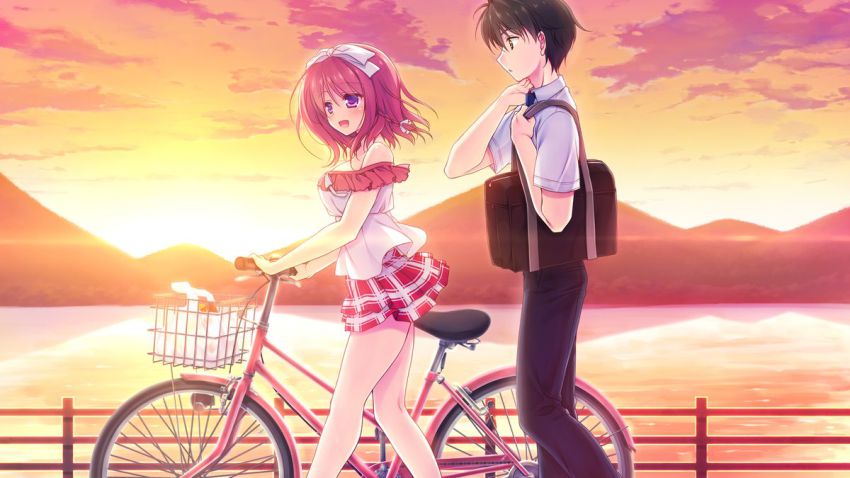 Anime girl in love