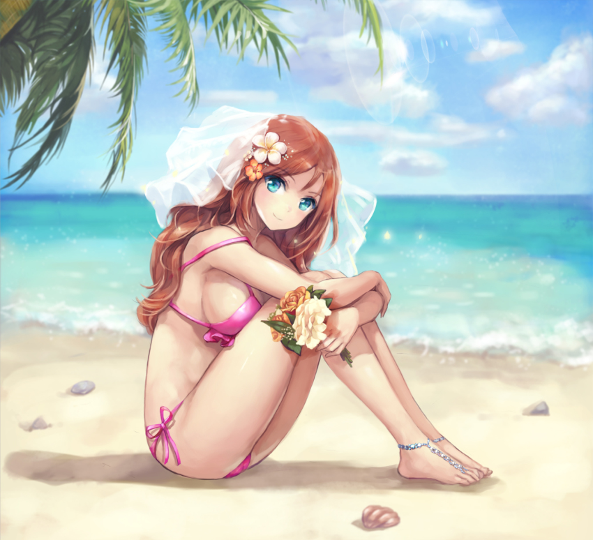 Anime beach bikini