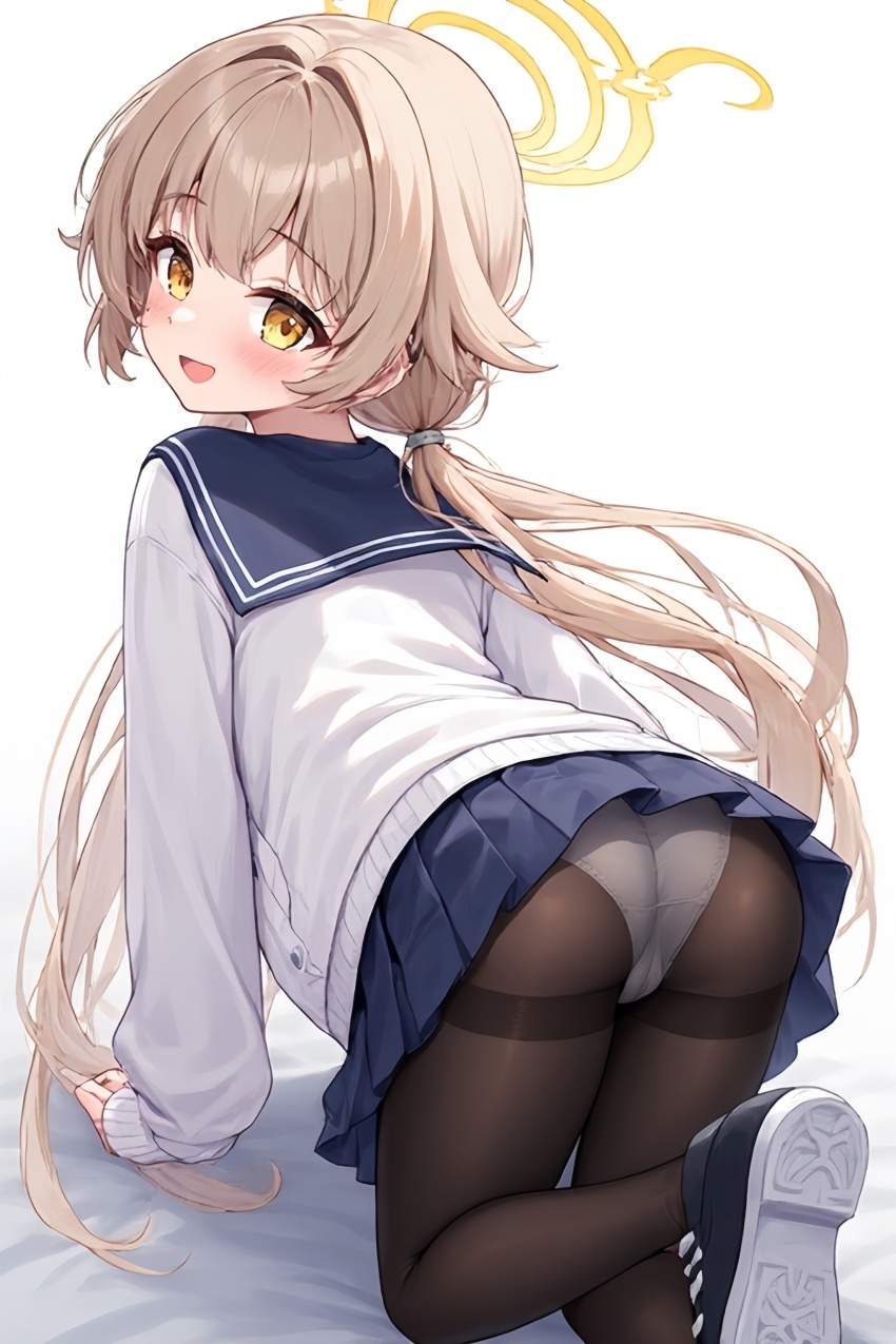 absurdres ai-assisted blue_archive commentary hifumi_(blue_archive) highres non-web_source panties underwear