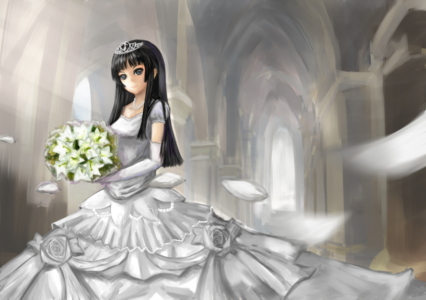 Anime wedding dress black