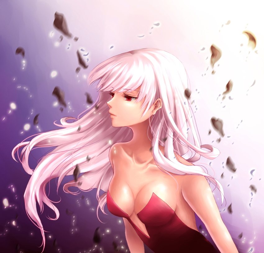 Anime blonde hair red eyes