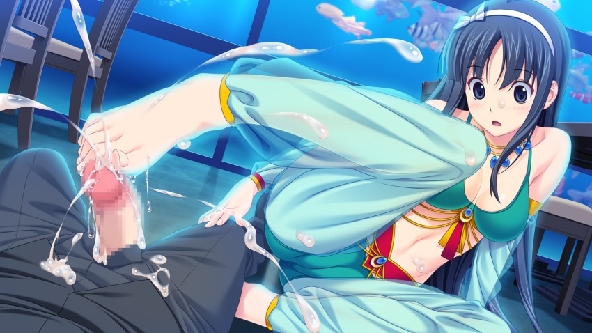 Free anime footjob